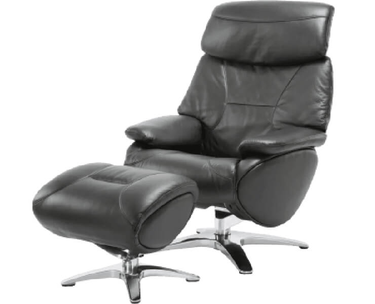 כורסת טלויזיה מעור + הדום 