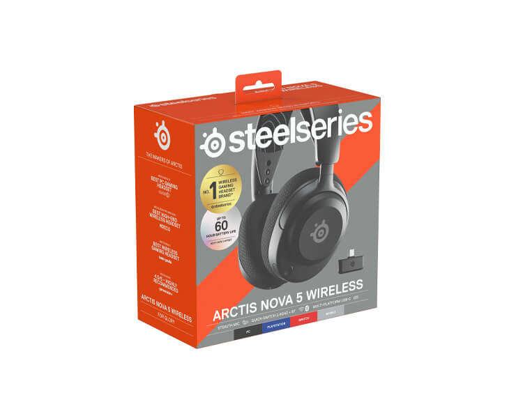 אוזניות גיימינג אלחוטיות ARCTIS NOVA 5 שחור STEEL SERIES