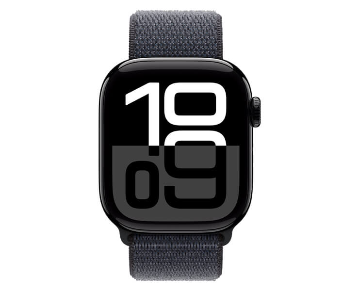 Apple Watch Series 10 GPS 42mm Jet Black Aluminium Case with Ink Sport Loop