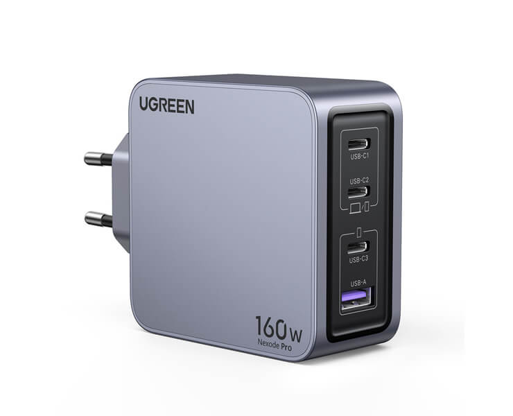 מטען קיר+ כבל UGREEN NEXODE PRO 160W