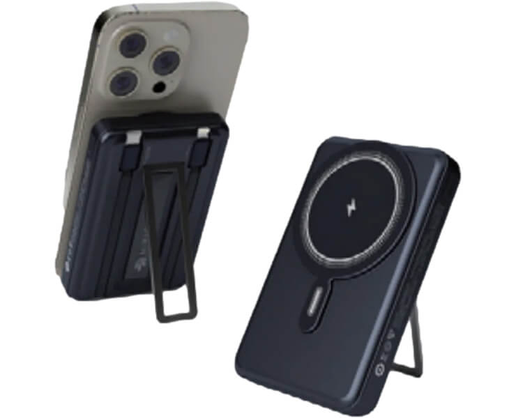 סוללת 10000mAh מעמד + 2 כבלים מובנים MIR