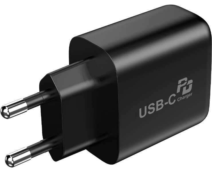 מ.קיר מיני 65W+כבל MIR C-to-C 100W שחור