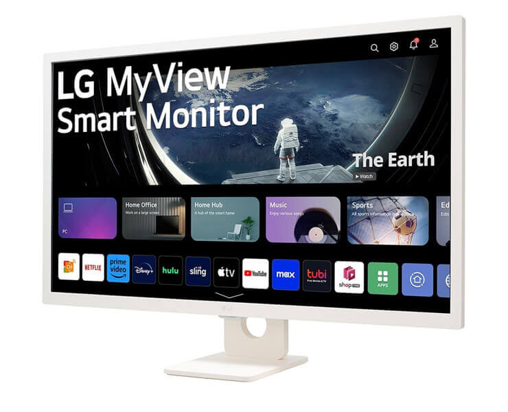 מסך מחשב חכם 31.5 LG 32SR50F-W MyView IPS לבן