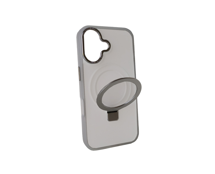 כיסוי Magsafe שקוף טבעת מתכת IPHONE16