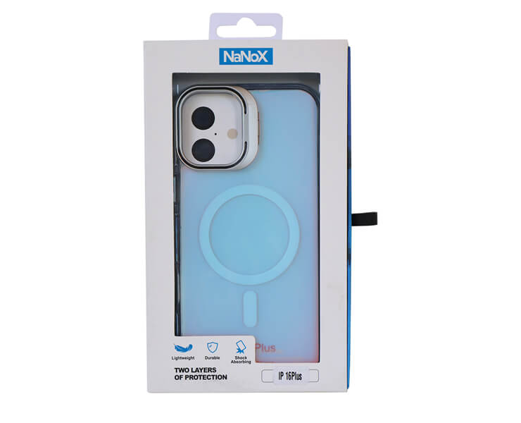 כיסוי Nanox Matte Magsafe RGB iPhone16 plus שחור