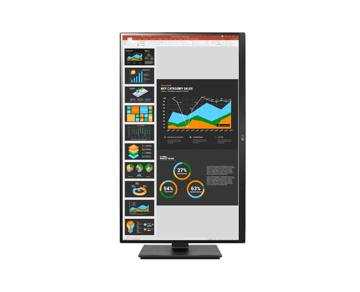 מסך מחשב 27 LG 27BQ75QB-B QHD IPS  שחור