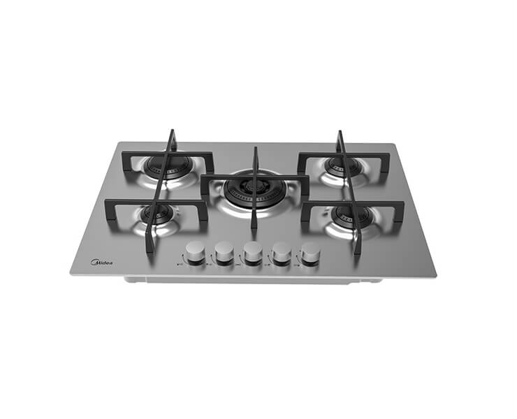 כיריים 5 להבות נירוסטה 75 סמ MIDEA 75SQ503 SS SLIM