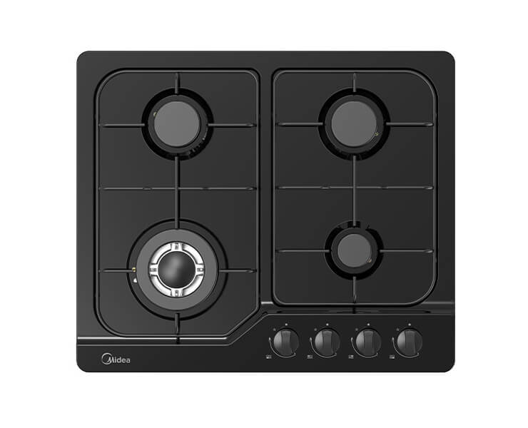 כיריים גז 4 להבות שחור +טורבו MIDEA MG60EJ401MT2B-IR