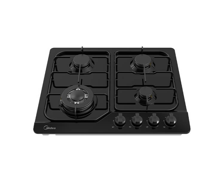 כיריים גז 4 להבות שחור +טורבו MIDEA MG60EJ401MT2B-IR