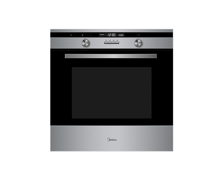 תנור בילד אין נירוסטה 9 תוכניות טלסקופי MIDEA 65DAE42144