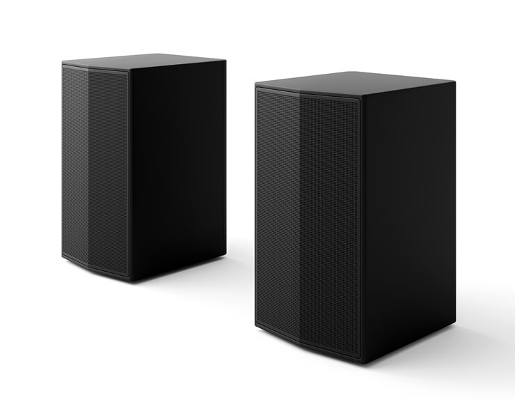 ערכת רמקולים אחוריים אלחוטיים לסאונד בר LG 100W SPT8-S