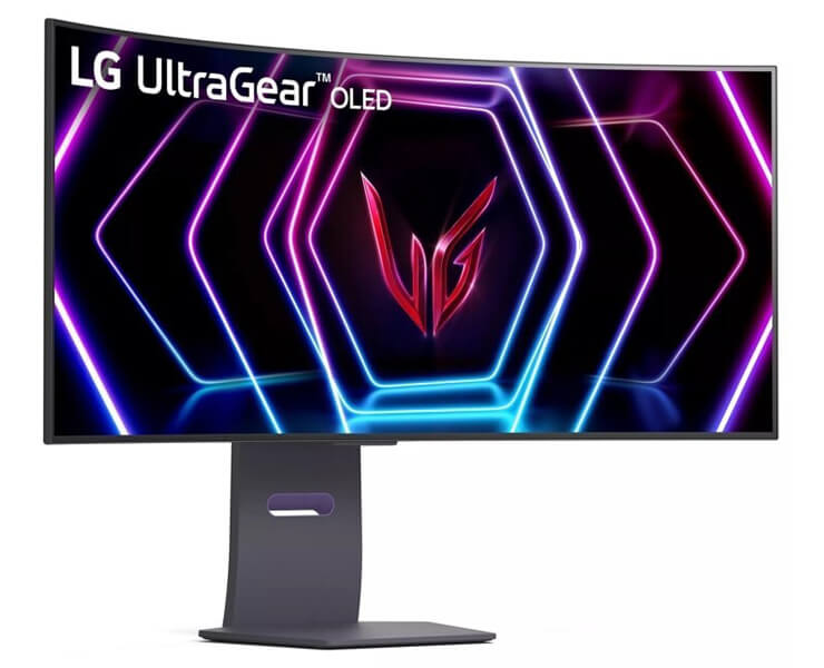 מסך מחשב גיימינג קעור 39 LG UltraGear 39GS95QE-B OLED UltraWide QHD 240Hz שחור