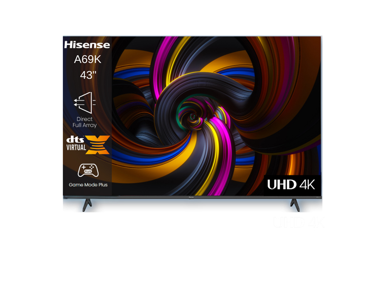 מסך Hisense Smart 4K Ultra HD 43A69 43