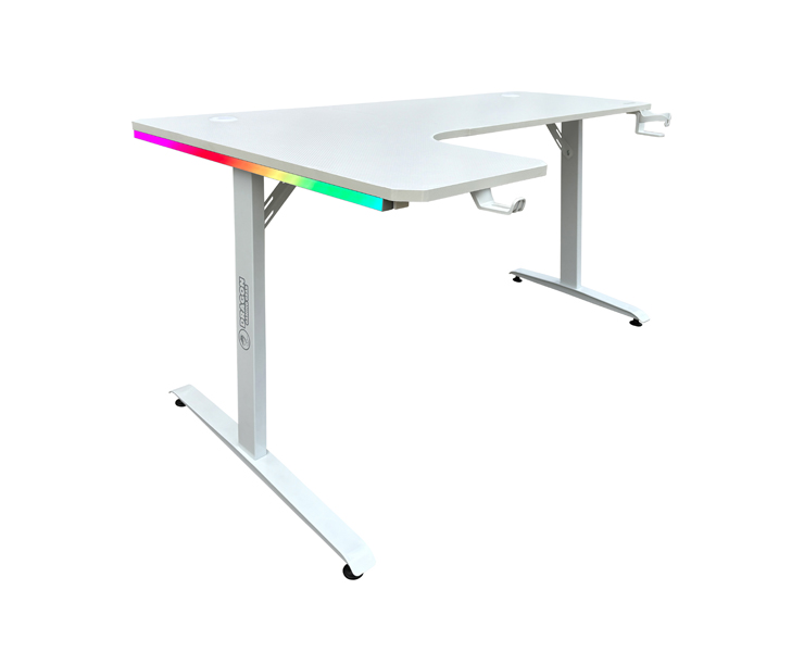 שולחן גיימינג בצורת ר פינה שמאלית עם תאורת RGB Dragon GPDRA-TL
