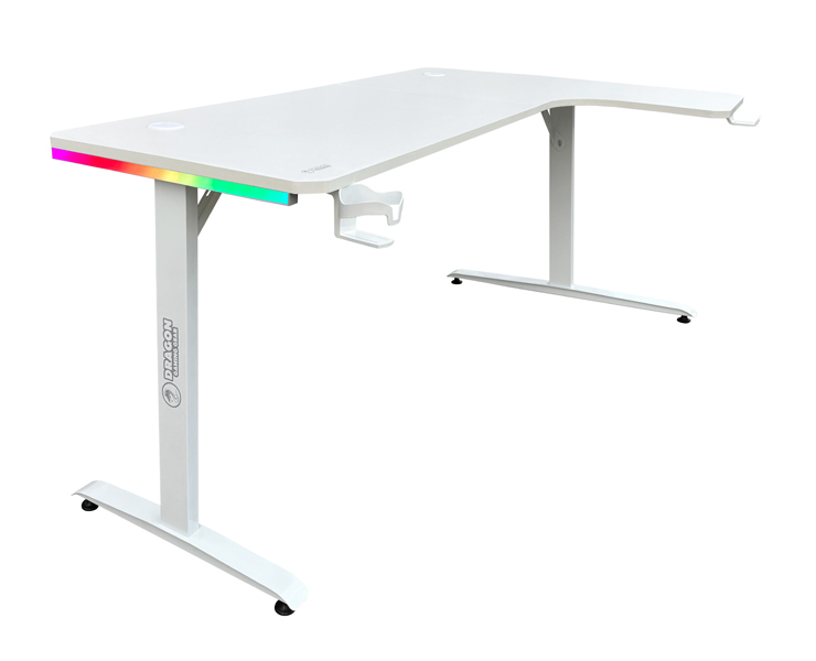 שולחן גיימינג בצורת ר פינה ימנית עם תאורת RGB Dragon GPDRA-TL