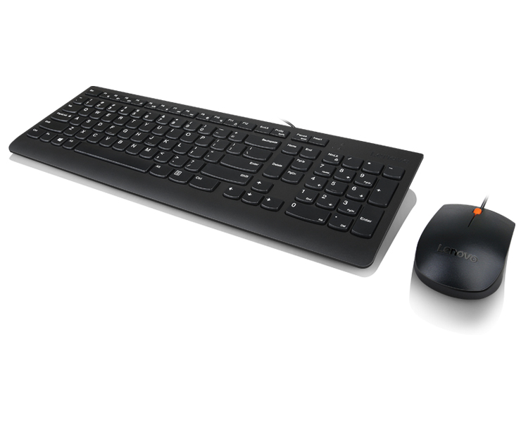 סט מקלדת ועכבר חוטיים Lenovo 300 USB GX30M39623 שחור