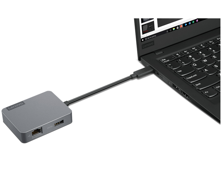 תחנת עגינה ניידת Lenovo USB-C Travel Hub Gen2 GX91A34575