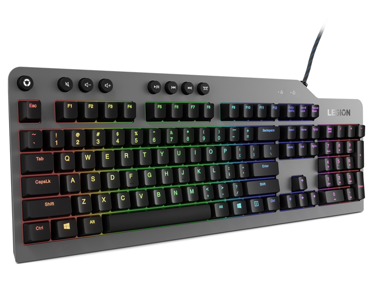 מקלדת גיימינג מכאנית חוטית Lenovo Legion K500 RGB אפור