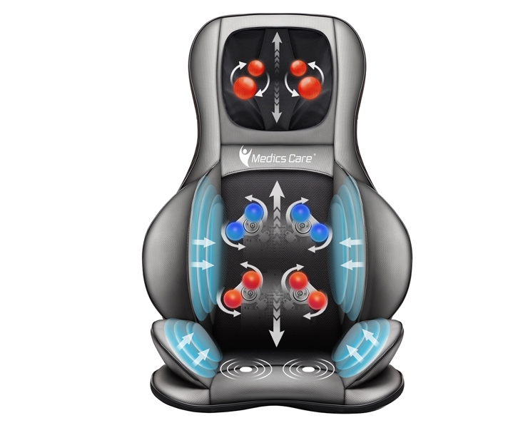 מושב עיסוי לגב וצוואר כולל פונקציית חום MC-2390A Medics Care