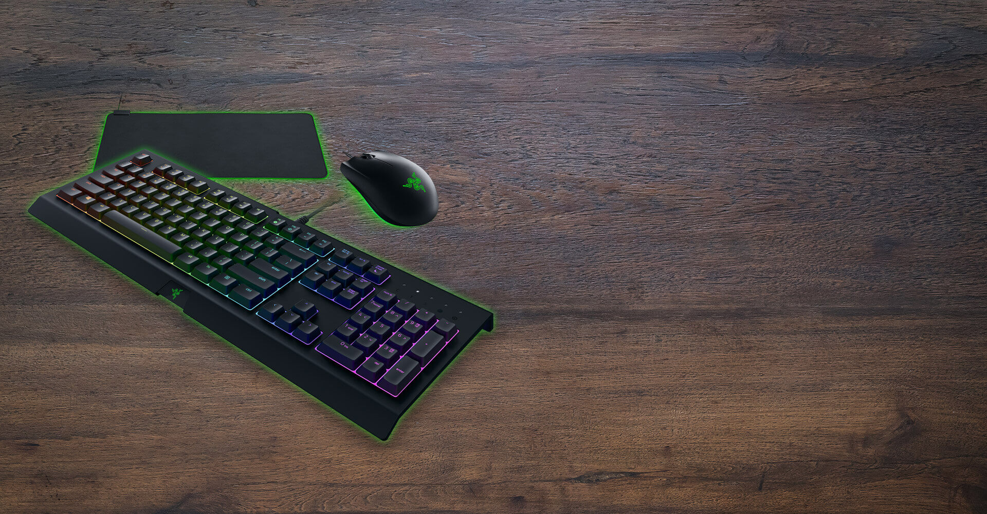 מארז מקלדת + עכבר+ פד גיימינג RAZER