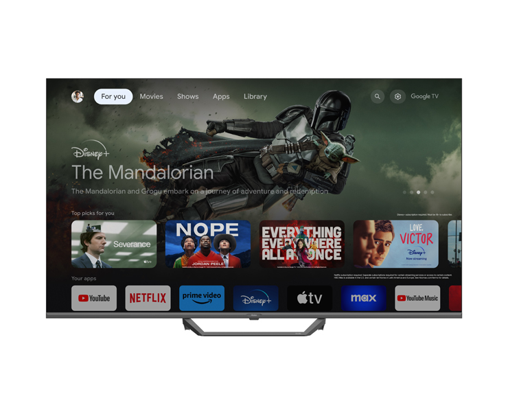 מסך טלוויזיה 55 Haier 4K QLED Google TV H50S80FUX