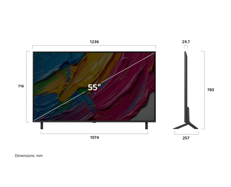 מסך 55 LG QNED 55QNED80A6A