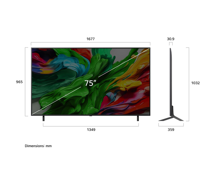 מסך 75 LG QNED 75QNED86A6A 