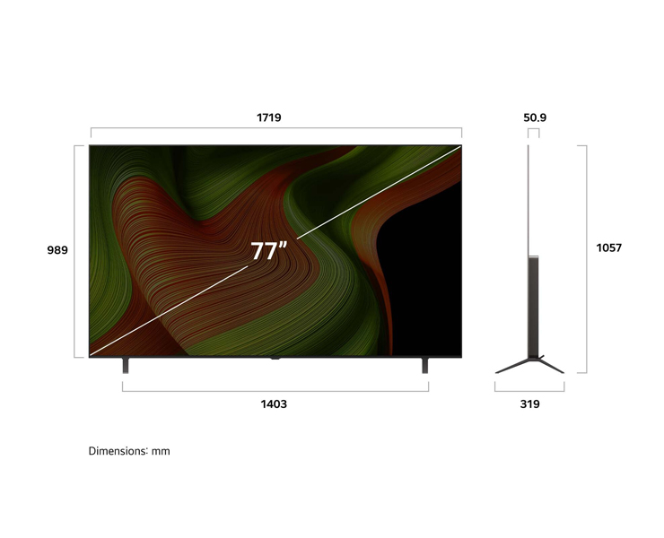 מסך 77 LG OLED OLED77B56LA