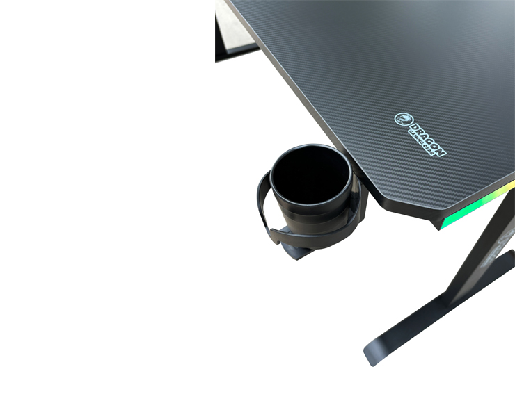 שולחן גיימינג בצורת ר פינה שמאלית עם תאורת RGB Dragon GPDRA-TL