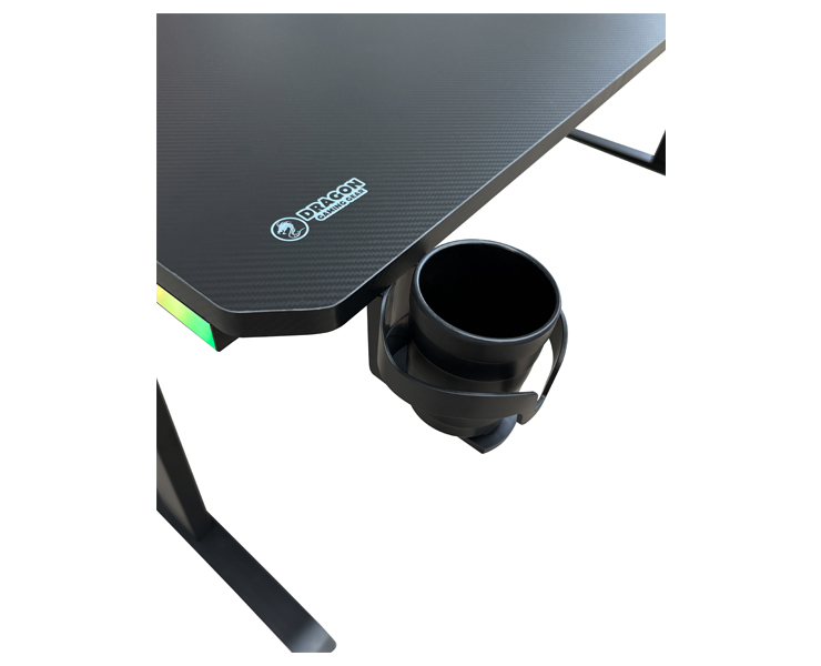 שולחן גיימינג בצורת ר פינה ימנית עם תאורת RGB Dragon GPDRA-TL