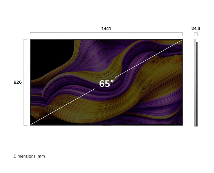 מסך טלוויזיה 65 LG OLED OLED65G56LA