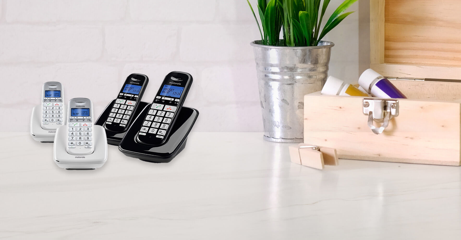 אלחוטי בעברית + שלוחה MOTOROLA S3002