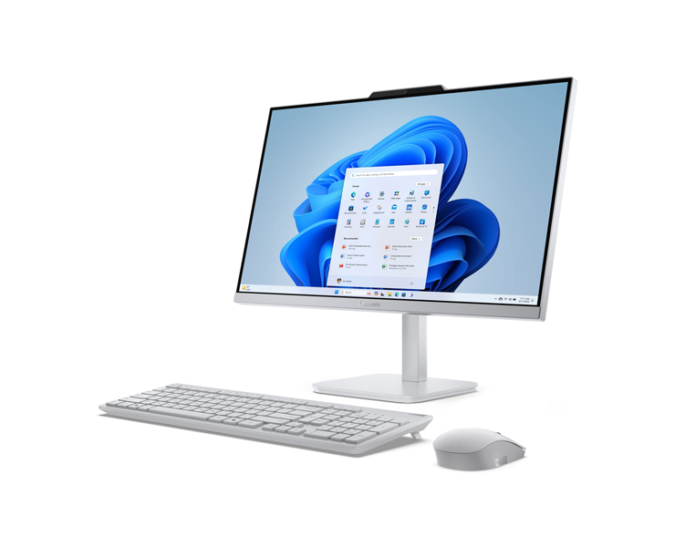 מחשב 23.8 Lenovo AIO A100 Core i3-N305 8gb+512gb כסוף