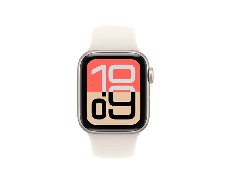 Apple Watch SE 3  GPS  40mm Starlight Aluminium Case with Starlight Sport Band - S/M