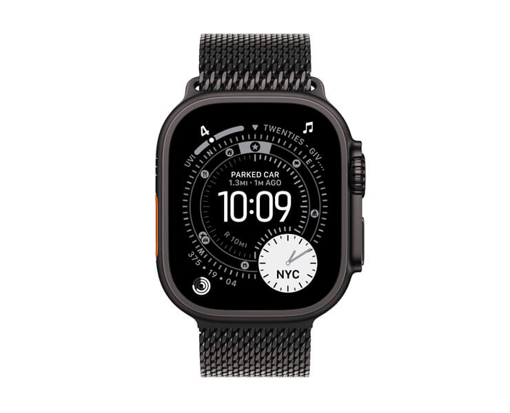 Apple Watch Ultra 3  GPS +Cellular  49mm Black Titanium Case with Black Titanium Milanese Loop-Small