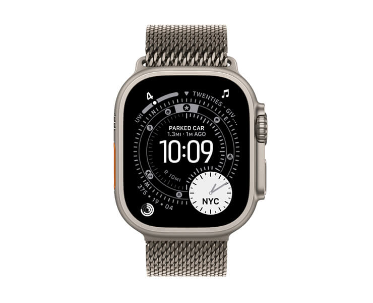 Apple Watch Ultra 3  GPS +Cellular  49mm Titanium Case with Titanium Milanese Loop-Small