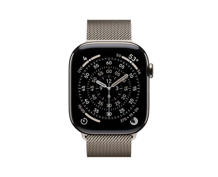 Apple Watch series 11 GPS +Cellular 42mm Natural Titanium Case with Natural Milanese Loop