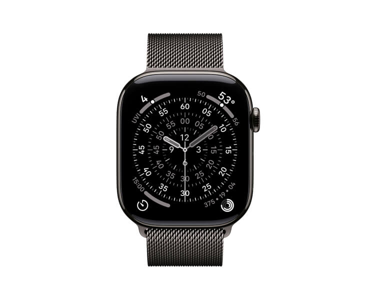 Apple Watch series 11 GPS +Cellular 42mm Slate Titanium Case with Slate Milanese Loop
