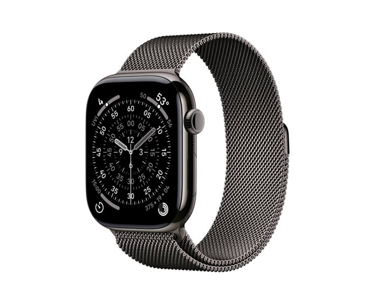 Apple Watch series 11 GPS +Cellular 42mm Slate Titanium Case with Slate Milanese Loop
