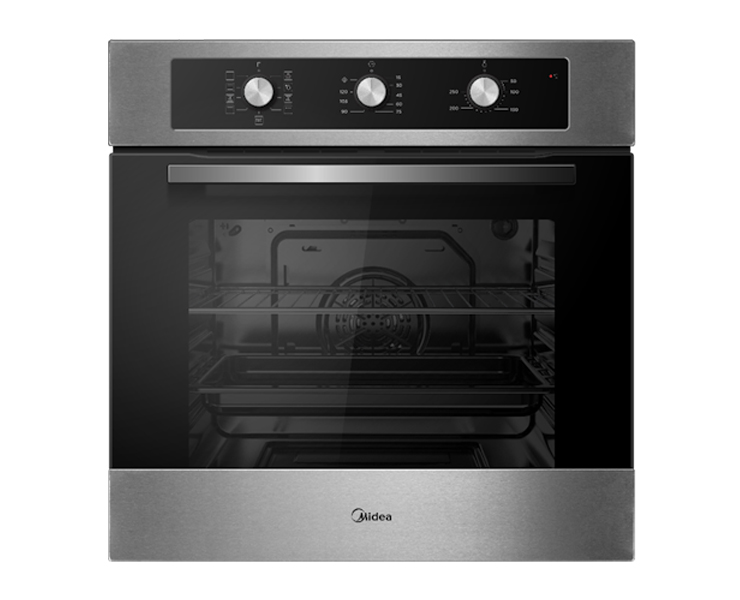 תנור בנוי מכני 8 תוכניות MIDEA 65DME30007SS נירוסטה