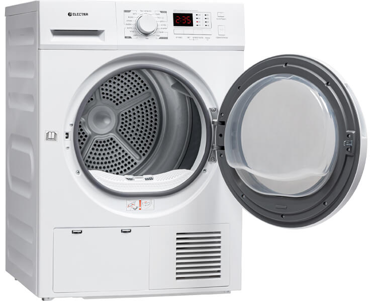 מייבש כביסה+מעבה 8 ק''ג Electra דלת שקופה EL865