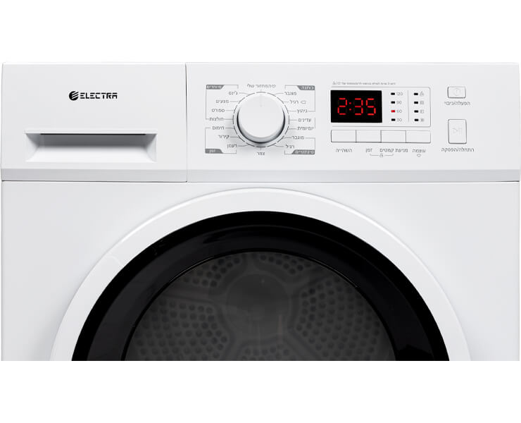 מייבש כביסה+מעבה 8 ק''ג Electra דלת שקופה EL865