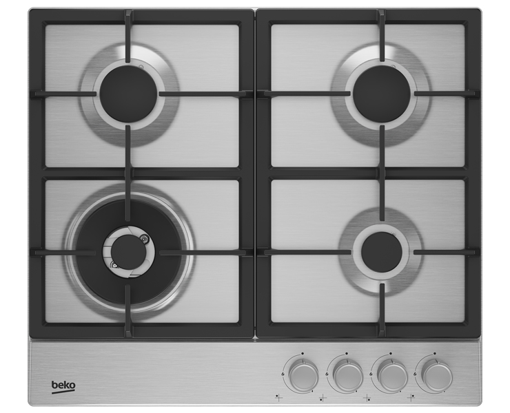 כיריים גז 4 להבות BEKO HIAW64235SX 