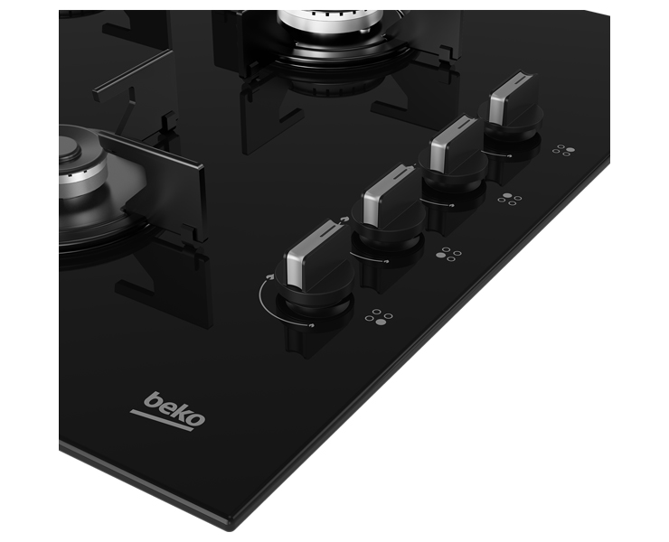 כיריים גז זכוכית 4 להבות BEKO K6510IL