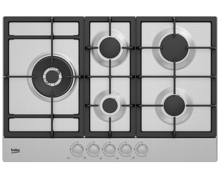 כיריים גז 5 להבות BEKO HIAL752205SX