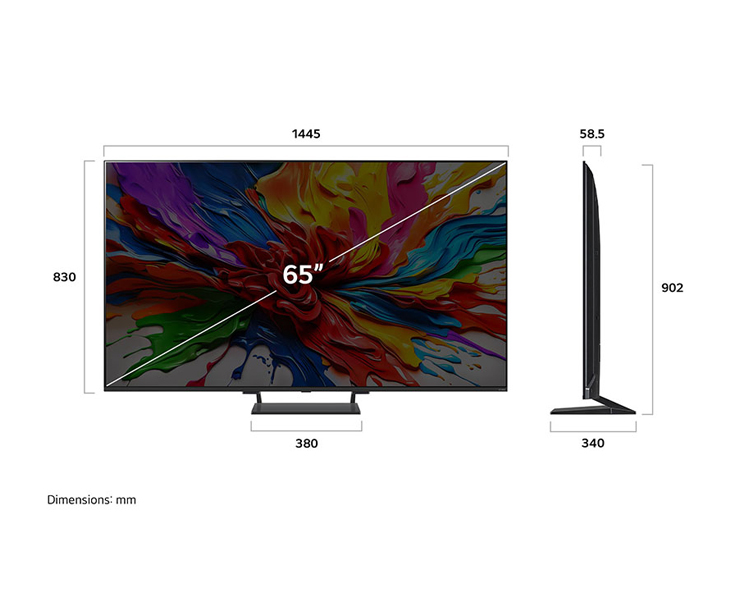 מסך טלוויזיה 65 LG QNED 65QNED93A6A MiniLED AI 4K