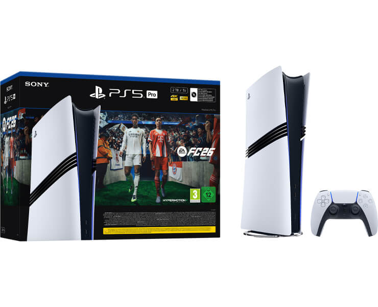 קונסולה PS5 PRO Digital Edition+ שובר למשחק 26 EA SPORTS FC