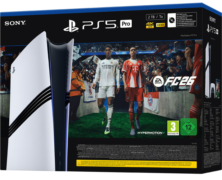 קונסולה PS5 PRO Digital Edition+ שובר למשחק 26 EA SPORTS FC