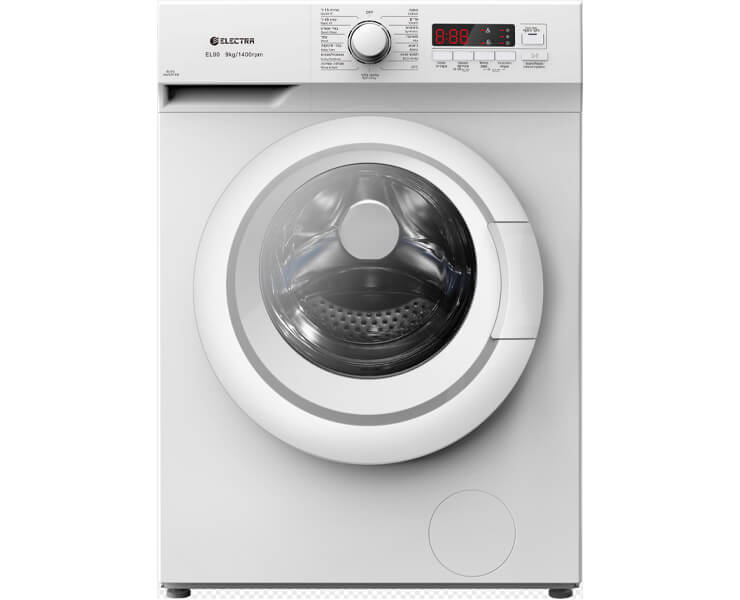 מכונת כביסה פתח קידמי 9 ק"ג Electra EL90